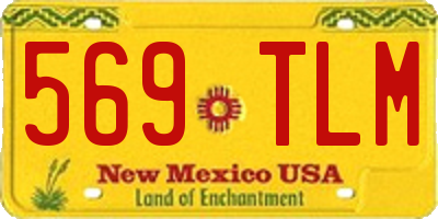 NM license plate 569TLM