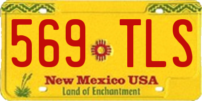 NM license plate 569TLS