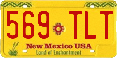 NM license plate 569TLT