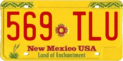 NM license plate 569TLU