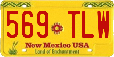 NM license plate 569TLW