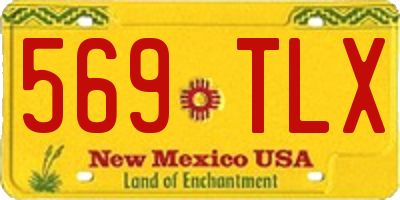 NM license plate 569TLX
