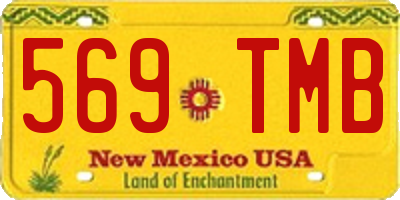 NM license plate 569TMB