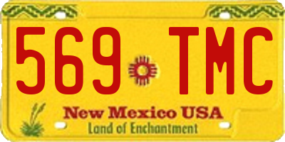 NM license plate 569TMC