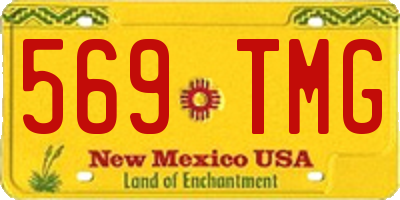 NM license plate 569TMG