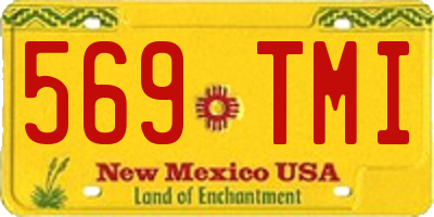 NM license plate 569TMI