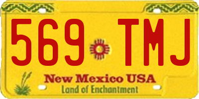 NM license plate 569TMJ