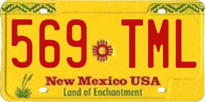 NM license plate 569TML