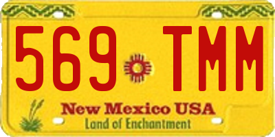 NM license plate 569TMM