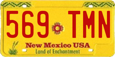 NM license plate 569TMN
