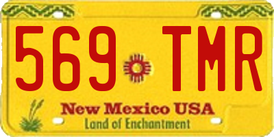 NM license plate 569TMR