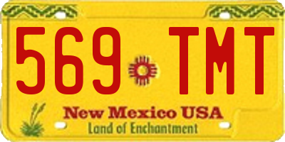NM license plate 569TMT