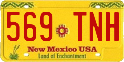 NM license plate 569TNH
