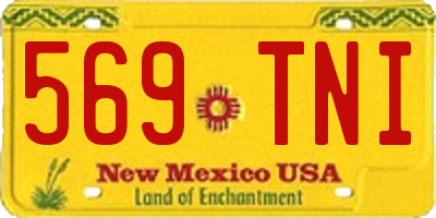 NM license plate 569TNI