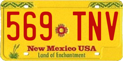 NM license plate 569TNV