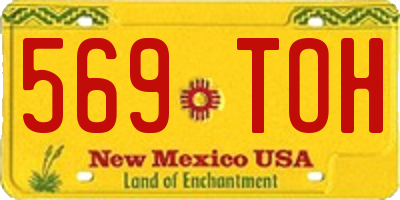 NM license plate 569TOH
