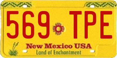 NM license plate 569TPE