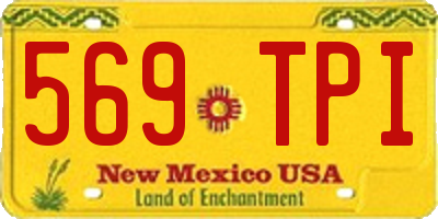 NM license plate 569TPI
