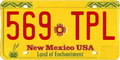NM license plate 569TPL