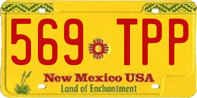 NM license plate 569TPP