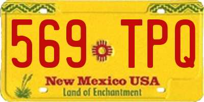 NM license plate 569TPQ