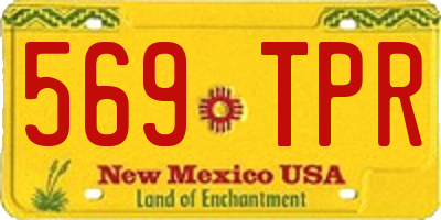NM license plate 569TPR