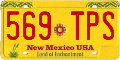 NM license plate 569TPS