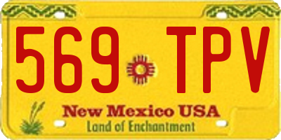 NM license plate 569TPV
