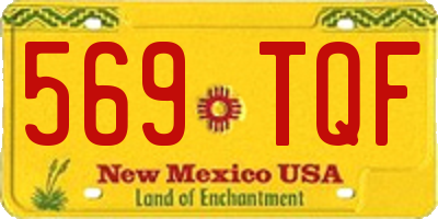 NM license plate 569TQF