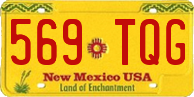 NM license plate 569TQG