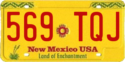 NM license plate 569TQJ