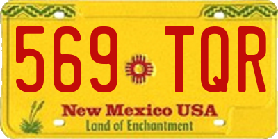 NM license plate 569TQR