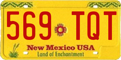 NM license plate 569TQT