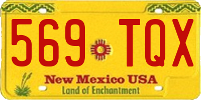 NM license plate 569TQX