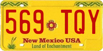 NM license plate 569TQY