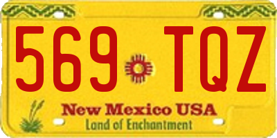 NM license plate 569TQZ