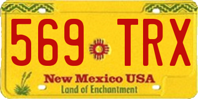 NM license plate 569TRX
