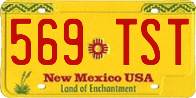 NM license plate 569TST