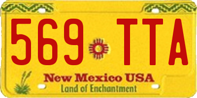 NM license plate 569TTA
