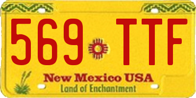NM license plate 569TTF