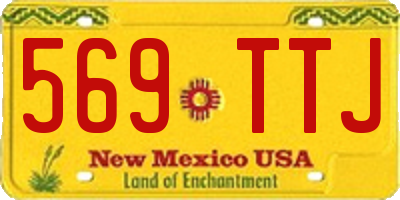 NM license plate 569TTJ