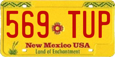 NM license plate 569TUP