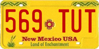 NM license plate 569TUT