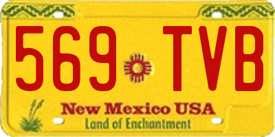 NM license plate 569TVB