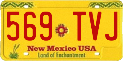 NM license plate 569TVJ
