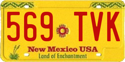 NM license plate 569TVK
