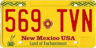 NM license plate 569TVN
