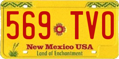 NM license plate 569TVO