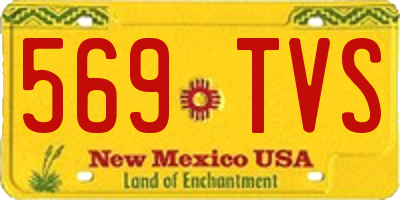 NM license plate 569TVS