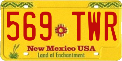 NM license plate 569TWR
